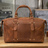 Full Grain Leather Duffle Bag Handmade Leather Weekender Bag Leather Holdall Overnight Bag For Men Gift For Him RockCow Leather Studio