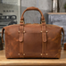 Full Grain Leather Duffle Bag Handmade Leather Weekender Bag Leather Holdall Overnight Bag For Men Gift For Him RockCow Leather Studio