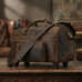 Vintage Full Grain Leather Travel Bag Handmade Leather Duffle Bag Holdall Trolley Luggage Bag RockCow Leather Studio