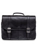 Mancini Arizona Double Compartment Flapover Briefcase for 15.6'' Laptop Mancini