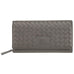 Mancini Basket Weave RFID Secure Clutch Wallet Mancini