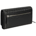 Mancini Basket Weave RFID Secure Clutch Wallet Mancini