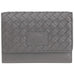 Mancini Basket Weave RFID Secure Medium Clutch Wallet Mancini