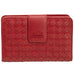 Mancini Basket Weave RFID Secure Medium Clutch Wallet Mancini