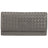 Mancini Basket Weave RFID Secure Quadruple Fold Wallet Mancini