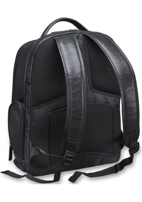 Mancini Buffalo Collection 15.6 in. Brown Leather Backpack for Laptop Mancini Buffalo Collection 15.6 in. Brown Leather Backpack for Laptop