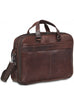 Mancini Buffalo Expandable Double Compartment Briefcase for 15.6'' Laptop / Tablet Mancini