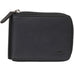 Mancini Buffalo RFID Secure Zippered Billfold with Removable Passcase Mancini