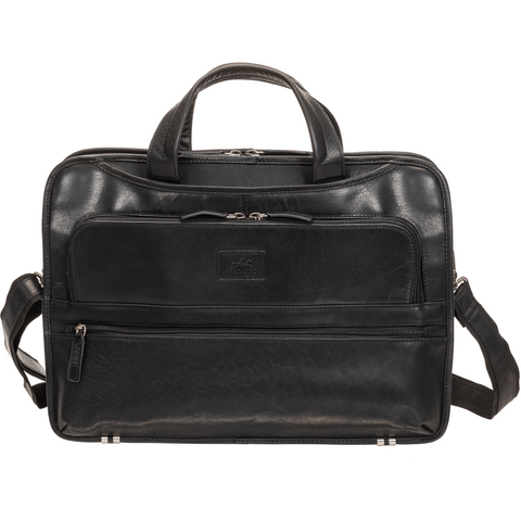 Mancini Buffalo Triple Compartment Briefcase for 15.6” Laptop / Tablet Mancini