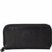 Mancini Casablanca Ladies Double Zipper Clutch Wallet Black Mancini