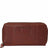 Mancini Casablanca Ladies Double Zipper Clutch Wallet Cognac Mancini