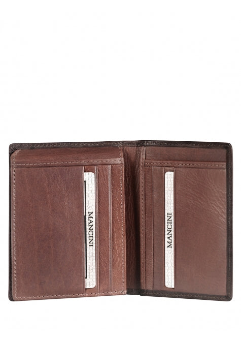 Mancini Casablanca Men’s Unique Vertical Wing Wallet Mancini