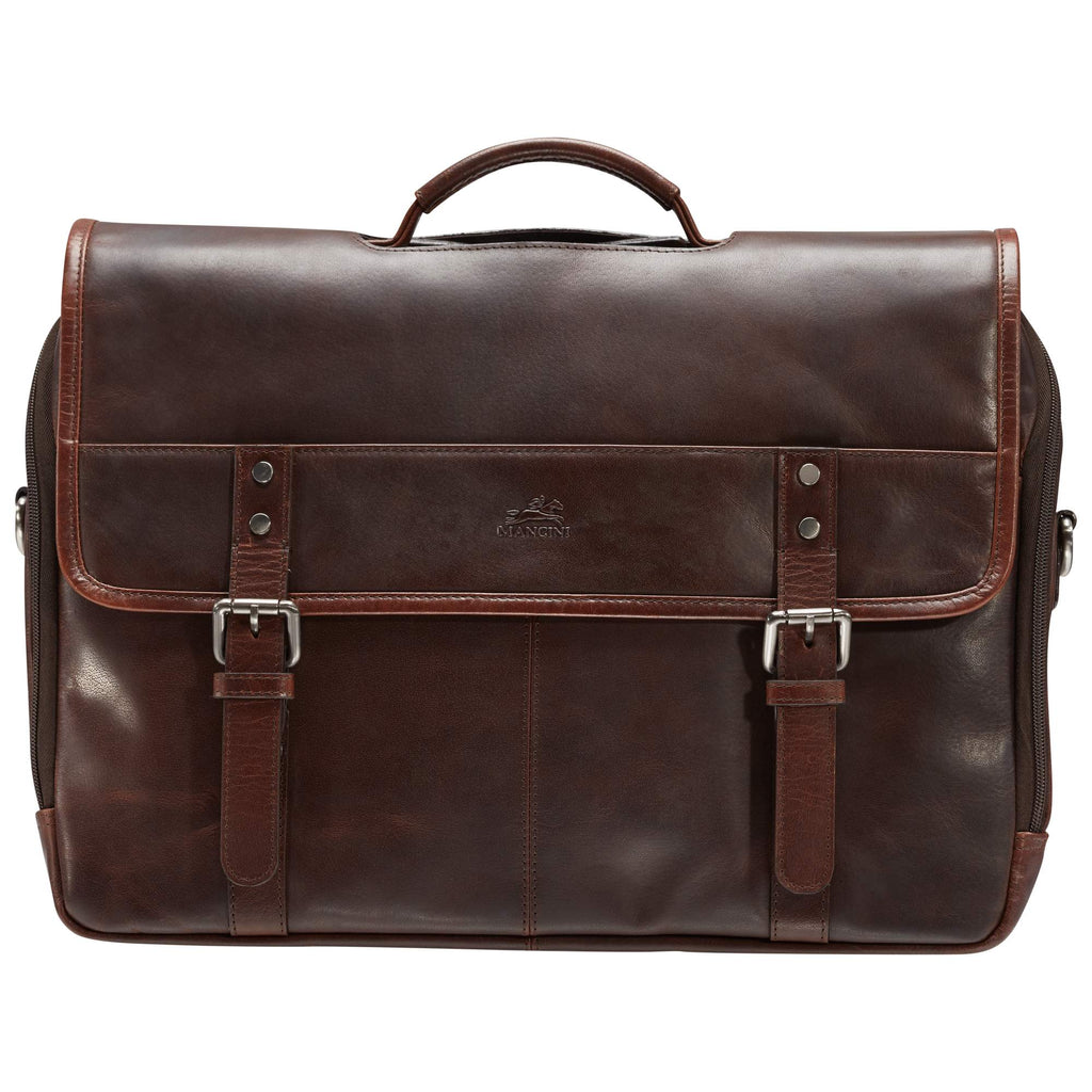 Mancini Double Compartment Briefcase for Laptop and Tablet Mancini
