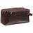 Mancini Double Compartment Top Zipper Toiletry Kit Mancini