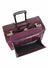 Mancini Leather Goods Deluxe Wheeled Catalog Case Burgundy