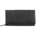 Mancini Pebbled Ladies’ RFID Medium Clutch Wallet Mancini