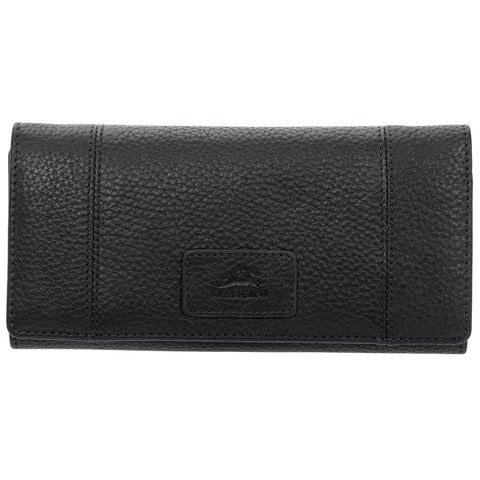 Mancini Pebbled Ladies’ RFID Trifold Wallet Mancini