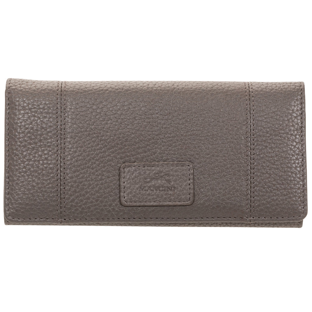 Mancini Pebbled Ladies’ RFID Trifold Wallet Mancini