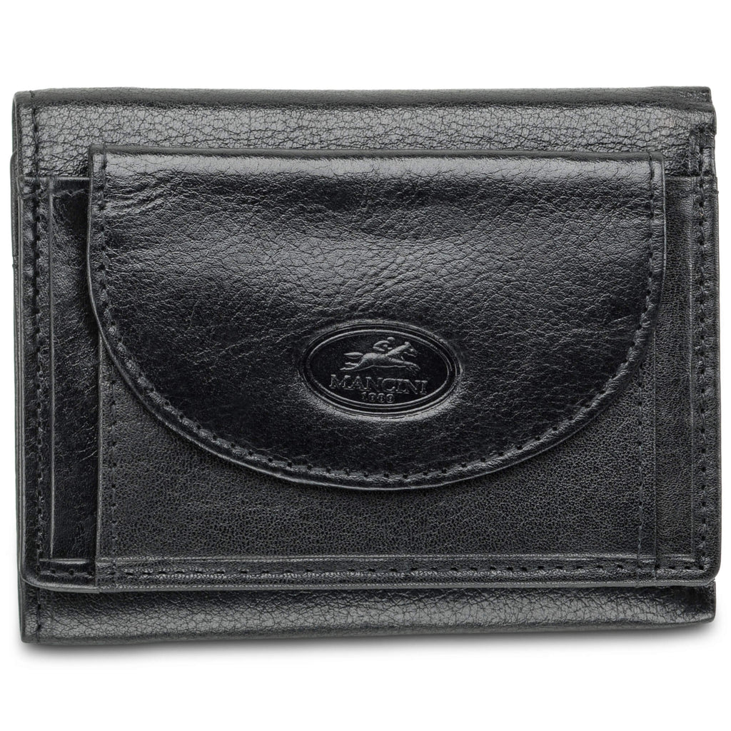 Mancini RFID Secure Trifold Wing Wallet Mancini