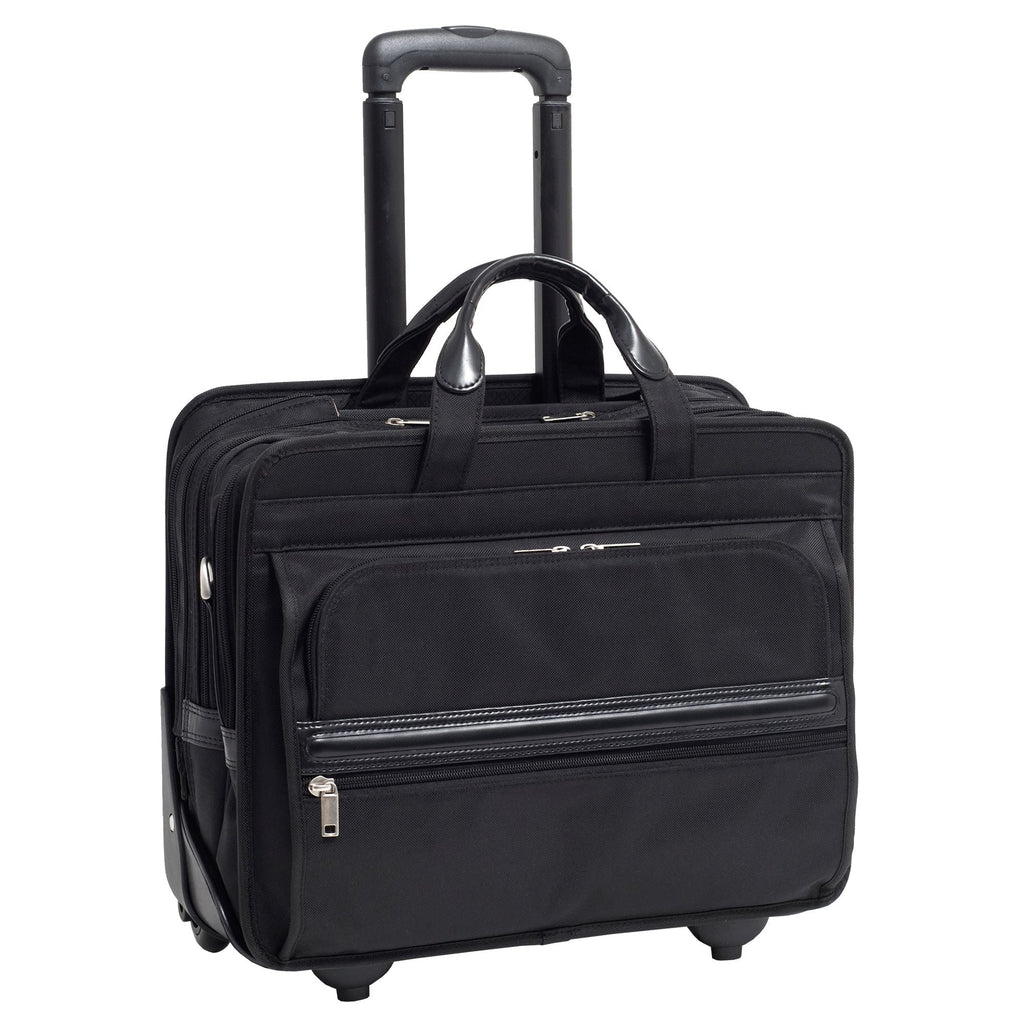 McKlein FRANKLIN | 17” Nylon Patented Detachable -Wheeled Laptop Briefcase McKlein USA