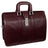 McKlein Morgan 17" Leather Litigator Laptop Briefcase Burgundy McKlein USA