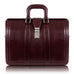 McKlein Morgan 17" Leather Litigator Laptop Briefcase Burgundy McKlein USA