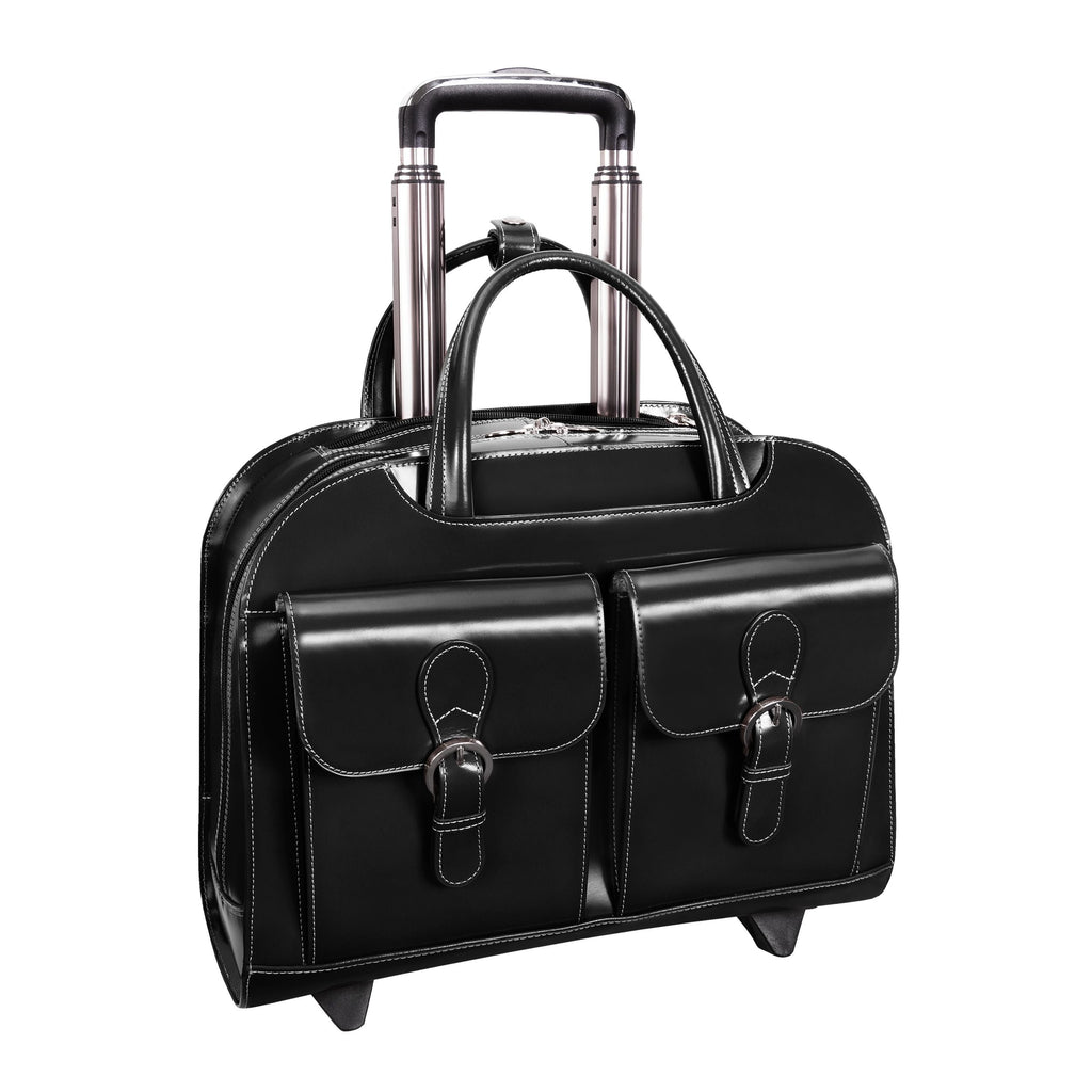 McKlein USA Davis 15.6" Leather Laptop Case Assorted Colors - LuggageDesigners