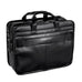 McKlein USA Elston 15.6" Leather Double Compartment Laptop Briefcase Black