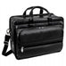 McKlein USA Franklin 15.6" Leather Detachable Wheeled Laptop Briefcase Black