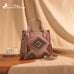 Montana West Aztec Collection Crossbody Cowhide and Conchos
