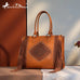 Montana West Tool Fringe Collection Concealed Carry Wide Tote Cowhide and Conchos