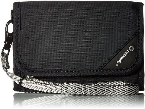 black trifold wallet