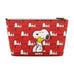 Snoopy & Woodstock Red All over Print Trapezoid Cosmetic Case Ful Luggage