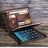 Handmade Genuine Leather Case,  AirTag Compartment, Handheld Multi-Functional iPad Cover RockCow Leather Studio