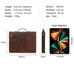 Handmade Genuine Leather Case,  AirTag Compartment, Handheld Multi-Functional iPad Cover RockCow Leather Studio
