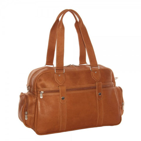 Piel Leather Adventurer Carry On Satchel Bag Piel