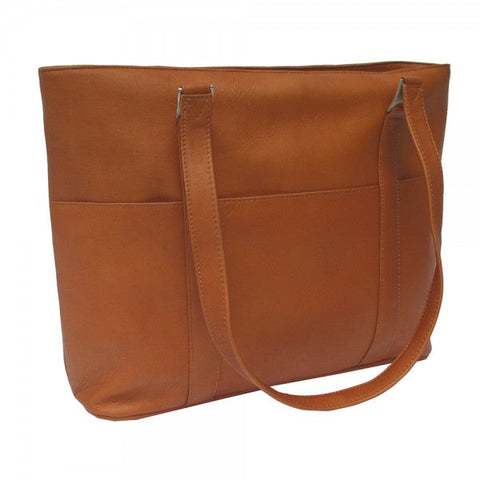 Piel Leather Computer Tote Bag Assorted Colors Piel