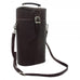 Piel Leather Double Deluxe Wine Carrier Assorted Colors Piel