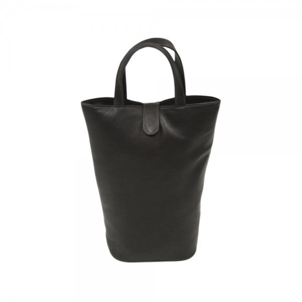 Piel Leather Double Wine Tote Assorted Colors Piel