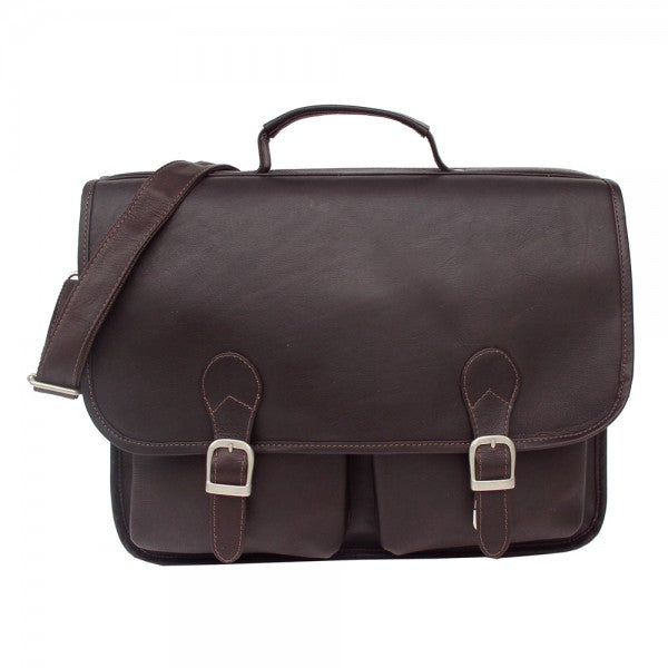 Piel Leather Executive Two Pocket Portfolio Assorted Colors Piel
