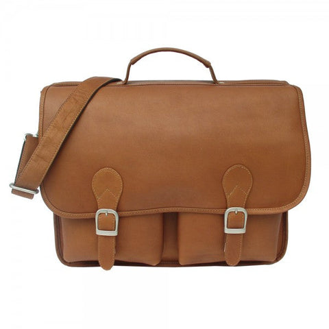Piel Leather Executive Two Pocket Portfolio Assorted Colors Piel