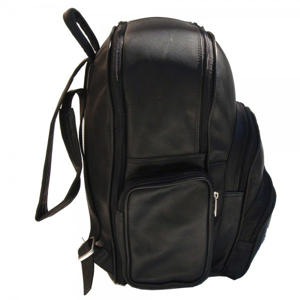 Piel Leather Chocolate Expandable Backpack