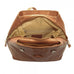Piel Leather Flap Over Button Backpack Assorted Colors Piel