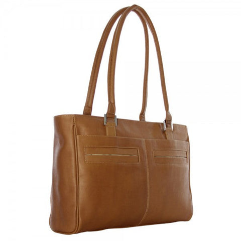 Piel Leather Ladies Laptop Tote With Pockets Piel