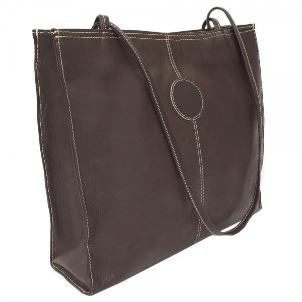 Piel Leather Medium Market Bag Assorted Colors Piel