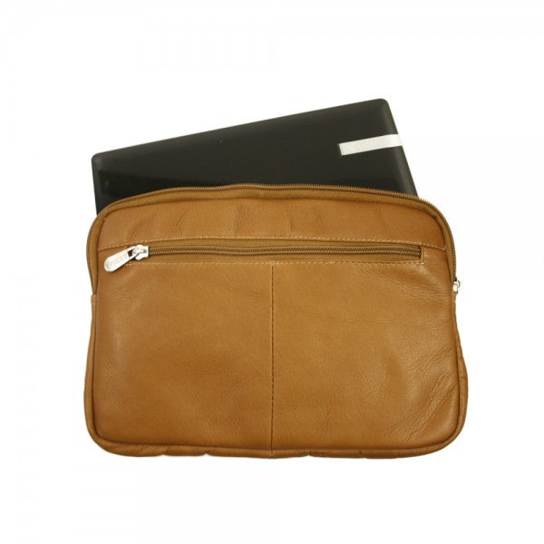 Piel Leather Mini Zip Laptop and Tablet Sleeve Piel