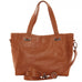 Piel Leather Open Tote/ Cross Body Bag Piel