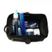 Piel Leather U-Frame Toiletry Kit with Zip Bottom Piel