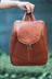 Piel Leather U Zip Backpack Assorted Colors Piel