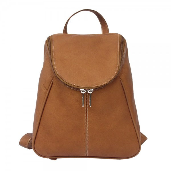 Piel Leather U Zip Backpack Assorted Colors Piel